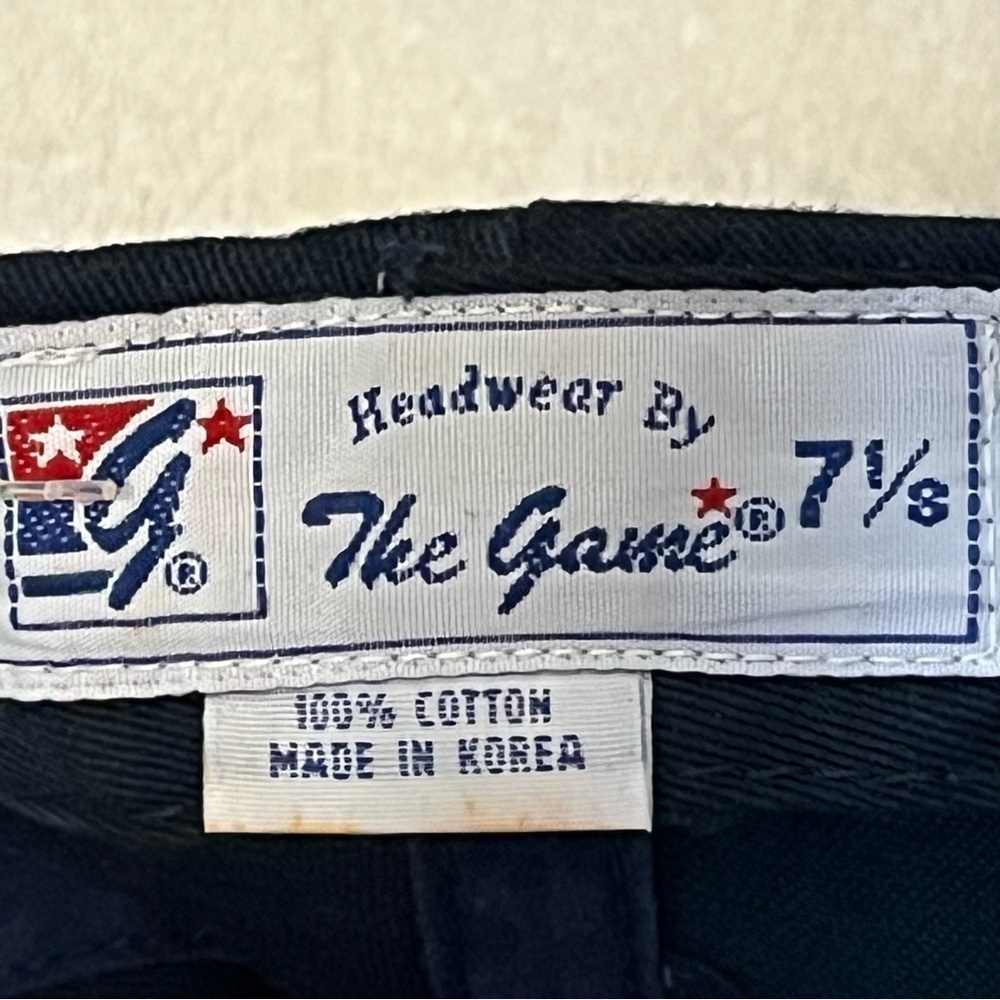 Indiana University Fitted Size 7-1/8 Navy Blue Cotton Ball Cap by The Game - Picture 4 of 15
